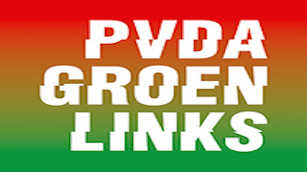 Logo PvdAGroenLinks T-diel