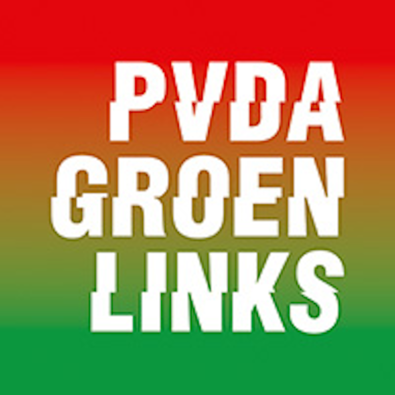 Logo PvdAGroenLinks T-diel